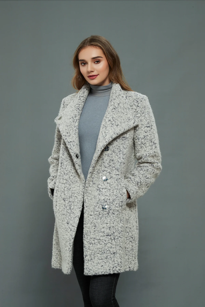 Discover the Elegance of IKAZZ: Wool Coats for Women’s Asymmetrical Mid-Length Coat & Jacket